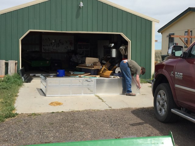 Aaron Building the Chicken Tractor 2